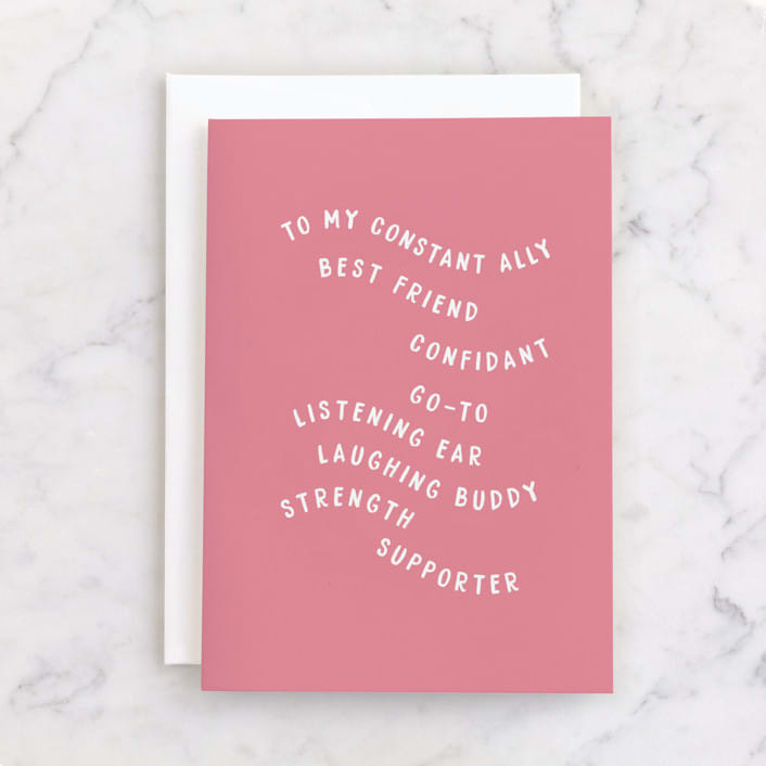 "Sister Birthday" - Single Greeting Cards in Cupcake by Baumbirdy - Front