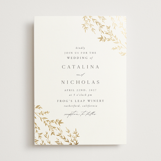 "Swoon" - Wedding Invitations in Cotton by Carolyn Nicks - Front