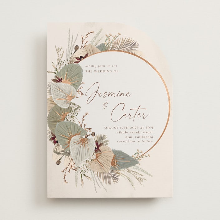 "Jasmine" - Wedding Invitations in Dusk by Susan Moyal - Front