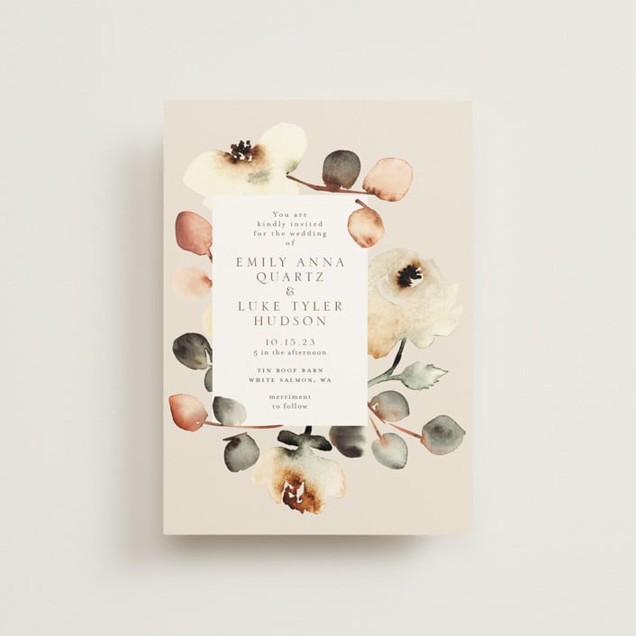 "Bella Mia" - Wedding Invitations in Autumn by Petra Kern - Front
