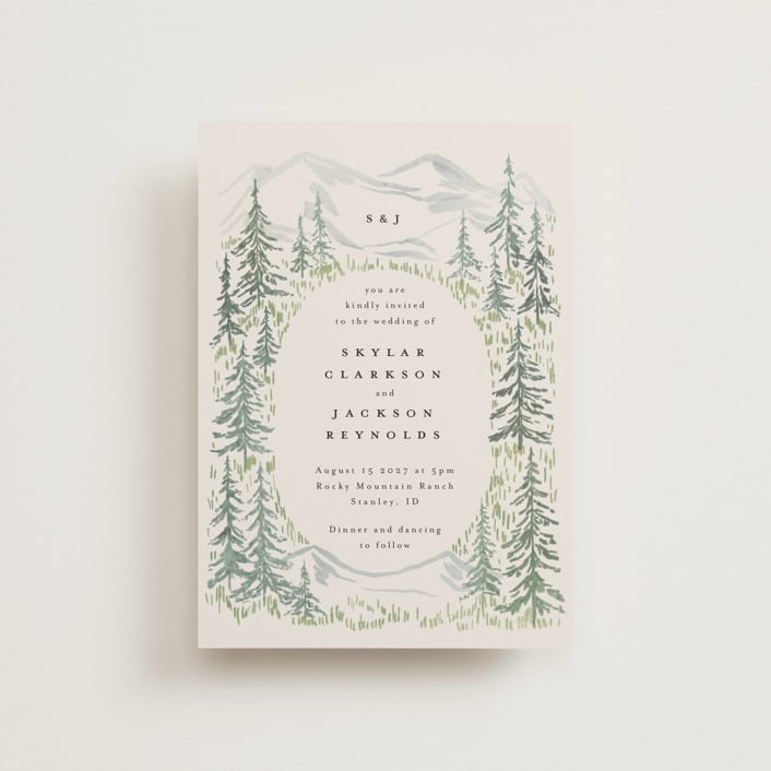 "Paradise" - Wedding Invitations in Forest by Petra Kern - Front