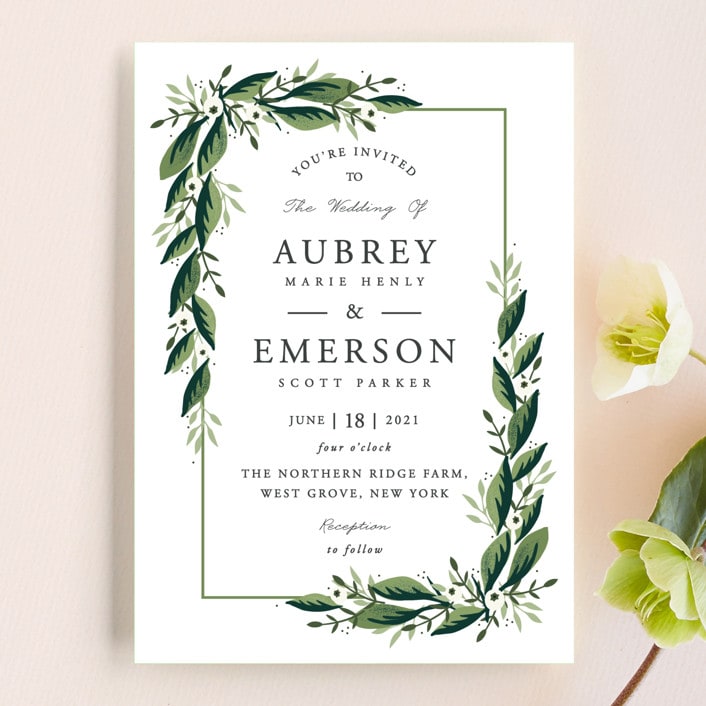 "Paradise" - Wedding Invitations in Forest by Oma N. Ramkhelawan - Front