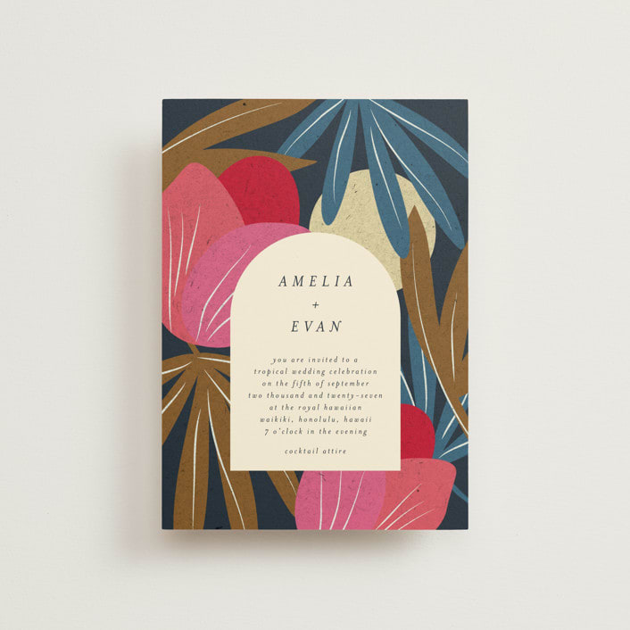 "Tropical Sonata" - Wedding Invitations in Hawaii by Ani Somi - Front
