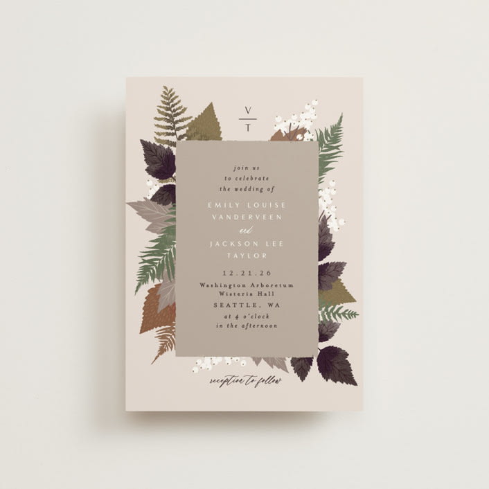 "Autumnal" - Wedding Invitations in Natural by Alethea and Ruth - Front