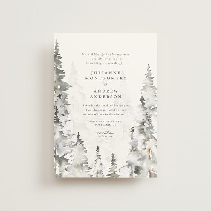 "Grand Escape" - Wedding Invitations in Stone by Petra Kern - Front