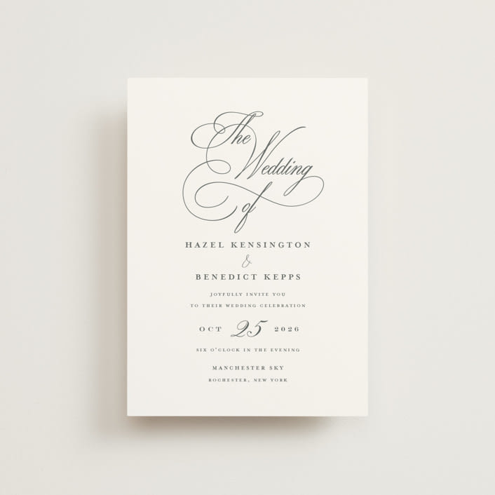 "scamorza" - Wedding Invitations in Pearl by chocomocacino - Front