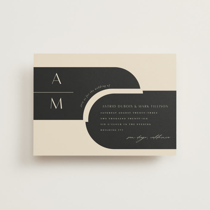 "Entwine" - Wedding Invitations in Matchbook by Christie Garcia - Front