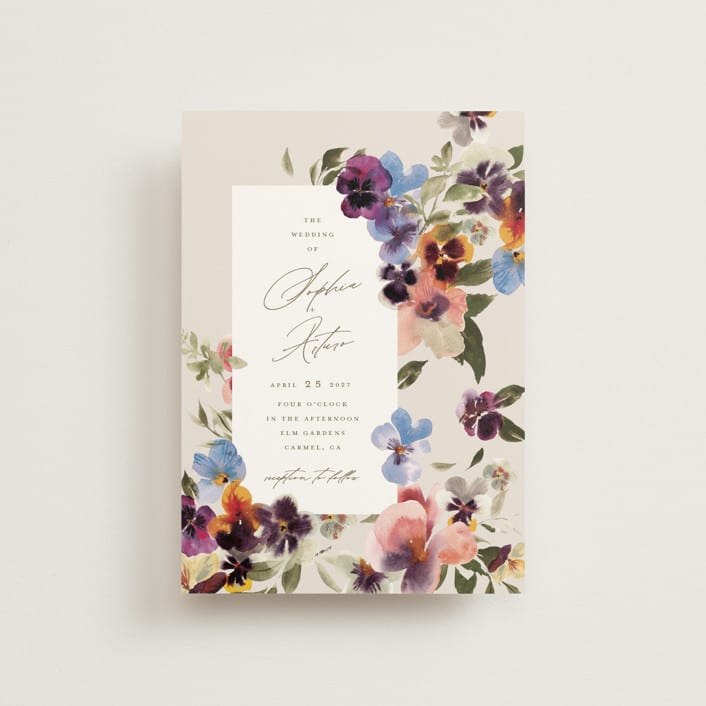 "Bright" - Wedding Invitations in Summer by Leah Bisch - Front