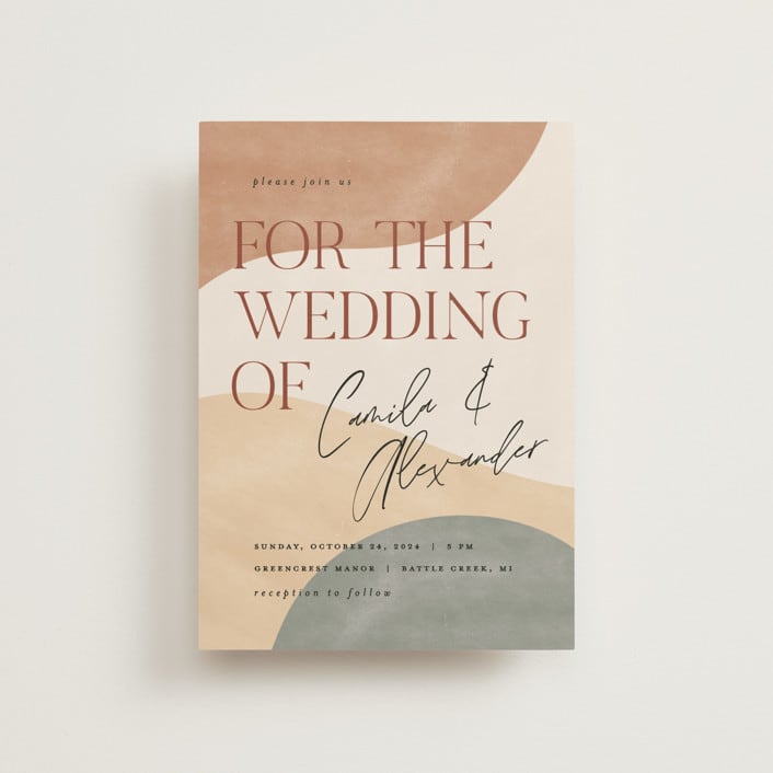 "Surface" - Wedding Invitations in West by Pixel and Hank - Front