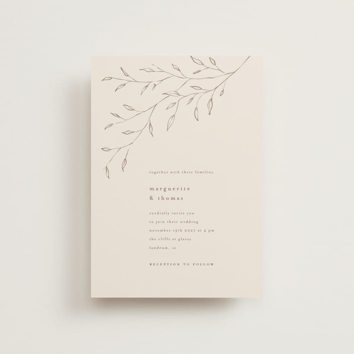 "tortina" - Wedding Invitations in Taupe by chocomocacino - Front