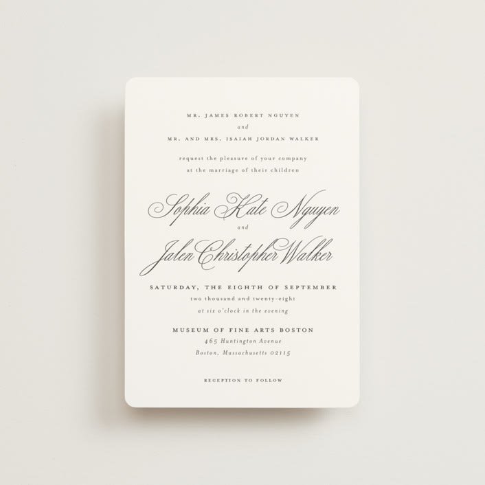 "From This Moment On" - Wedding Invitations in Classique by Design Lotus - Front