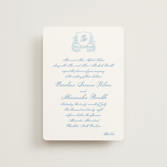 "Royalty" - Wedding Invitations in Capri by Creo Study - Front