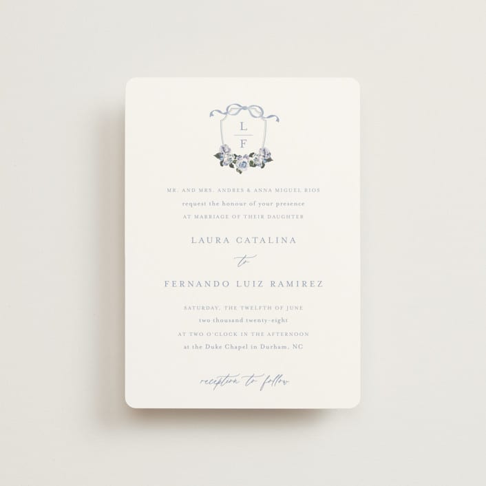 "Be With You" - Wedding Invitations in French by Design Lotus - Front