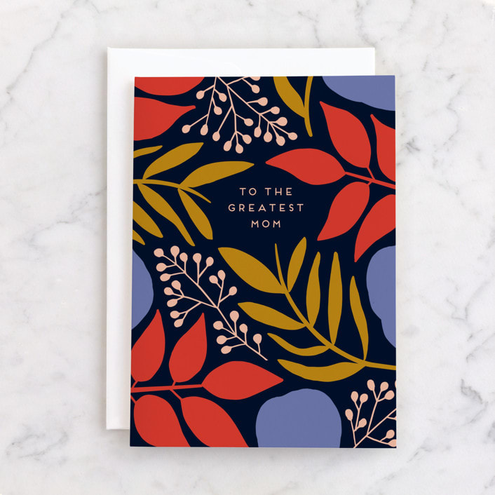 "Floral Frame" - Single Greeting Cards in Colorful by Genna Blackburn - Front