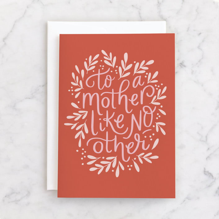 "To a mother like no other" - Single Greeting Cards in Rose by Alethea and Ruth - Front