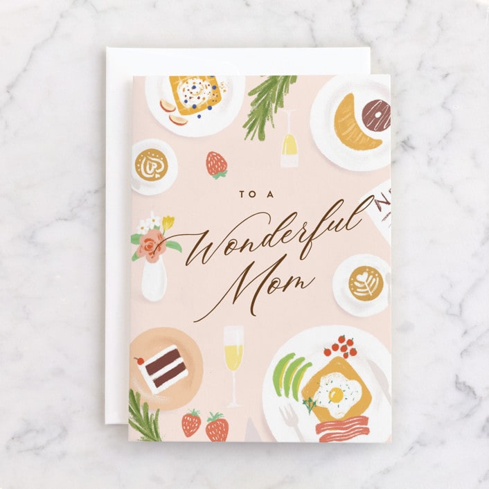 "soufflè" - Single Greeting Cards in Rose by chocomocacino - Front