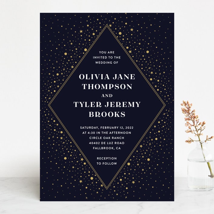 "Magical Day" - Wedding Invitations in Navy by katrina gem - Front