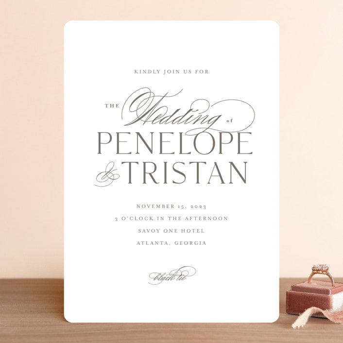 "calisson" - Wedding Invitations in Mist by chocomocacino - Front