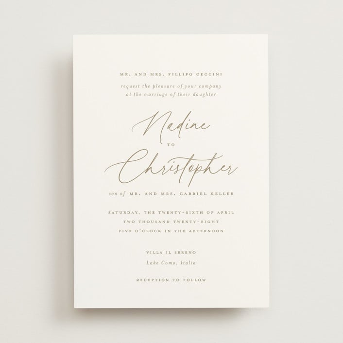 "spiku" - Wedding Invitations in Pearl by chocomocacino - Front