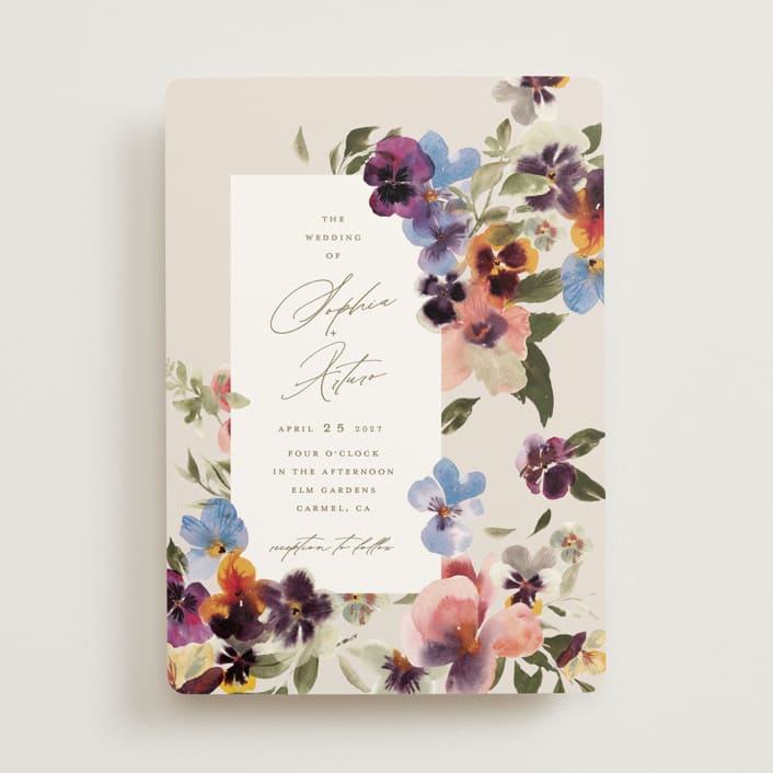 "Bright" - Wedding Invitations in Summer by Leah Bisch - Front