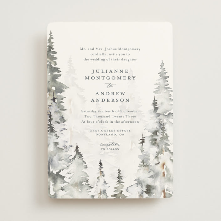 "Grand Escape" - Wedding Invitations in Stone by Petra Kern - Front