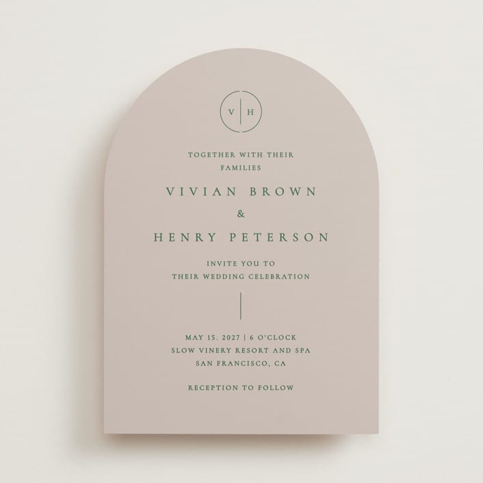 "wellness" - Wedding Invitations in Vineyard by Sumak Studio - Front