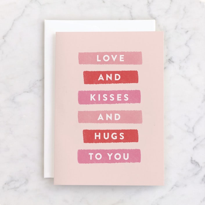 "Highlight" - Single Greeting Cards in Blush by Sara Hicks Malone - Front