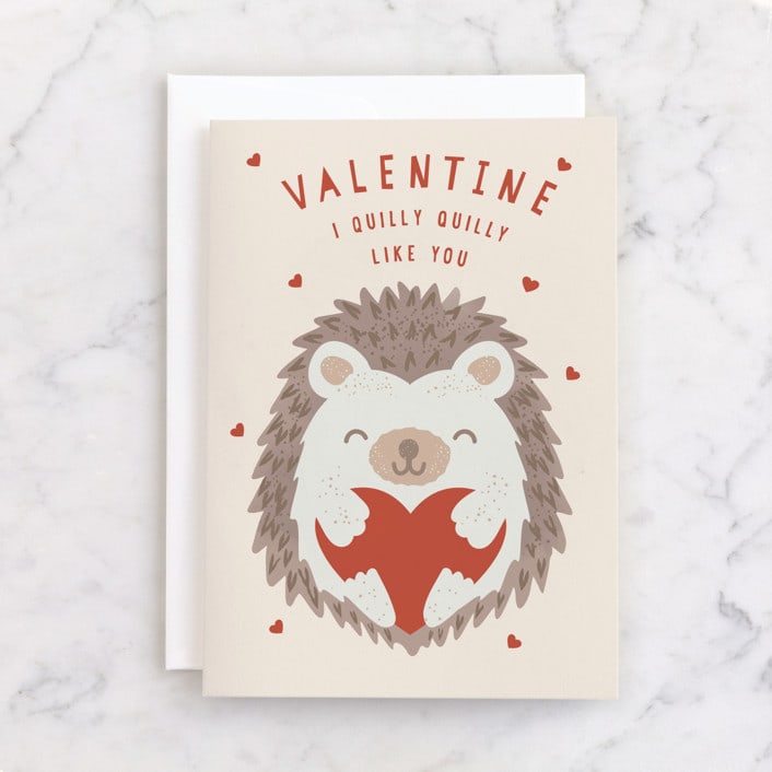 "I Quilly Like You" - Single Greeting Cards in Cream by Starry Lane Studio - Front