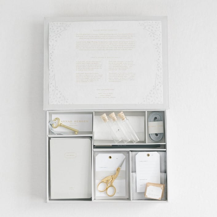 "Hannah Bergen Wedding Kit" - Keepsake Boxes in gray by Hannah Bergen