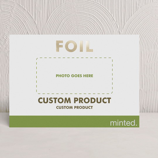 "FOIL Portrait Custom" - Lunar New Year Cards in Charcoal by Minted - Front