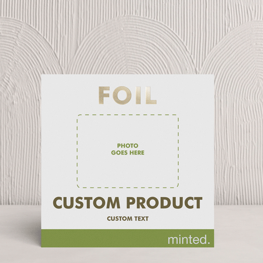 "FOIL Portrait Custom" - Lunar New Year Cards in Golden by Minted - Front