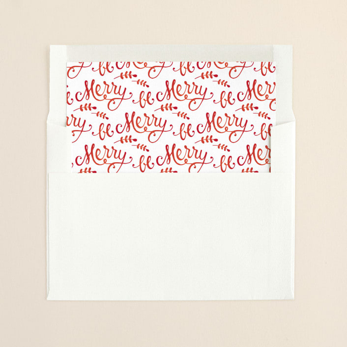 "Cloisonne" - Slip-In Envelope Liners in Festive by Lorent and Leif - Liner in envelope