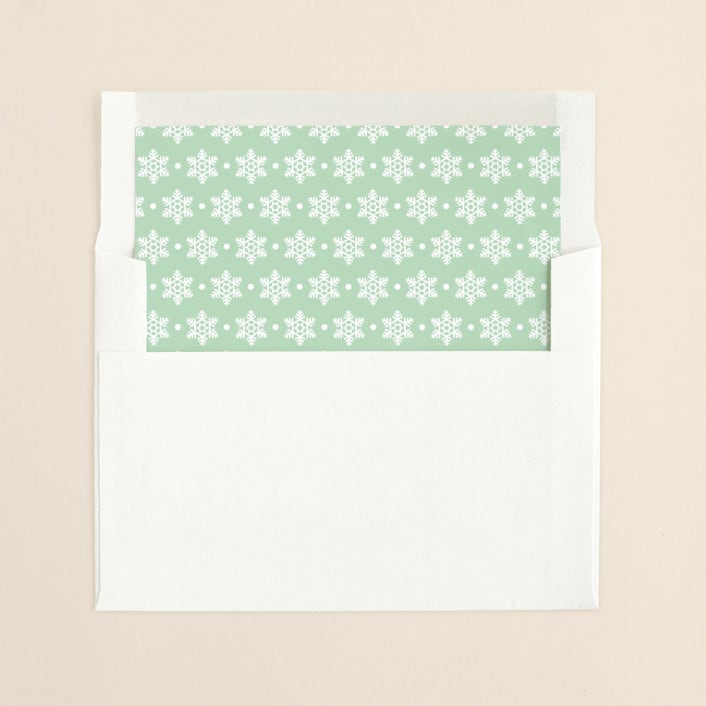"Our Favorite Moments" - Slip-In Envelope Liners in Mint by Melissa Egan of Pistols - Liner in envelope