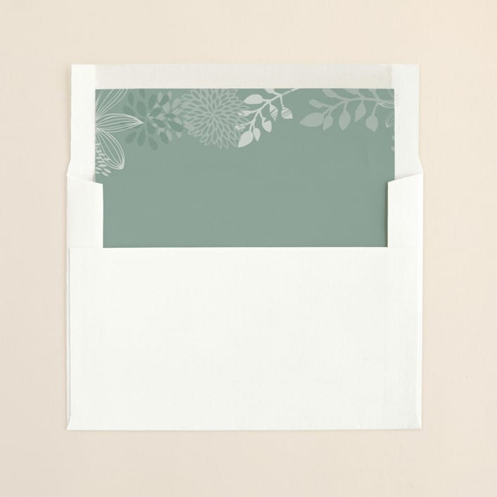 "Fling" - Slip-In Envelope Liners in Dusty Aqua by Andrea Mentzer - Liner in envelope