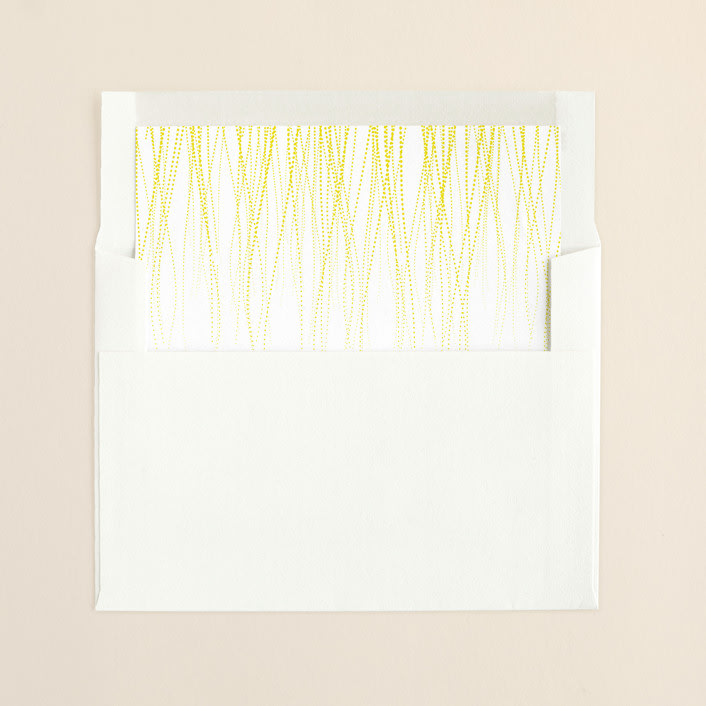 "Goldshine" - Slip-In Envelope Liners in Lemon Zest by Lisa Samartino Design - Liner in envelope
