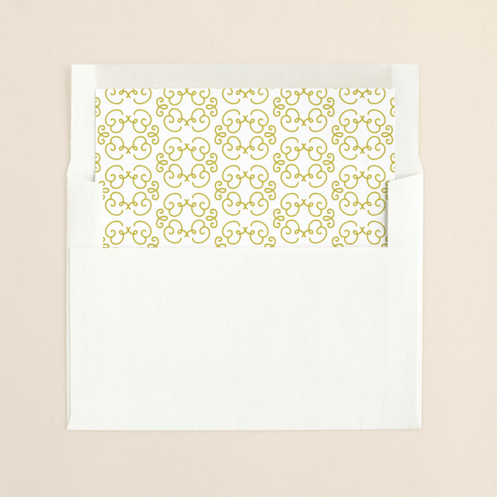"Frosted Frames" - Slip-In Envelope Liners in Brass by Laura Hankins - Liner in envelope