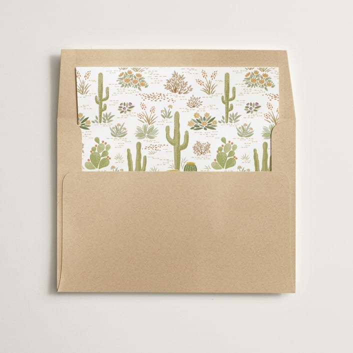 "Westward" - Slip-In Envelope Liners in Sandstone by Paper Sun Studio - Liner in envelope