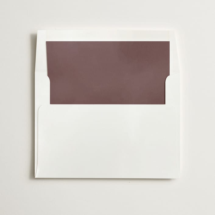 "Red/Pink Liner" - Slip-In Envelope Liners in Burnt Rose by Minted - Liner in envelope