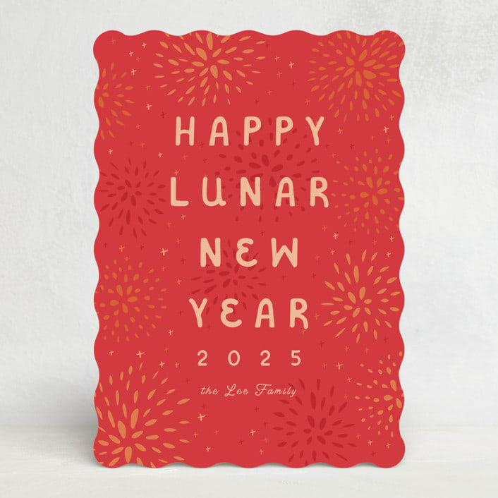 "Lunar Fireworks" - Lunar New Year Cards in Firecracker by Ani Somi - Front