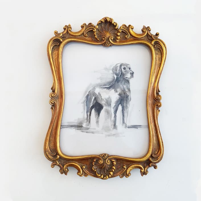 "Best Friend" - Original Drawings in black by Teju Reval