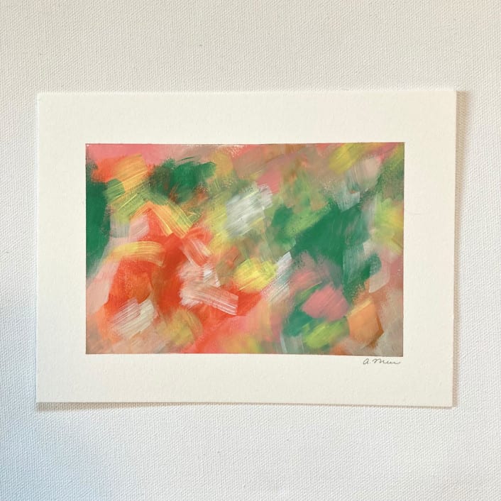 "Untitled 18" - Original Painting in green by Amy Mullen
