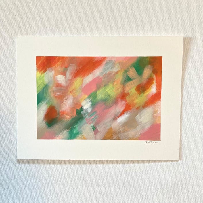 "Untitled 16" - Original Painting in pink by Amy Mullen