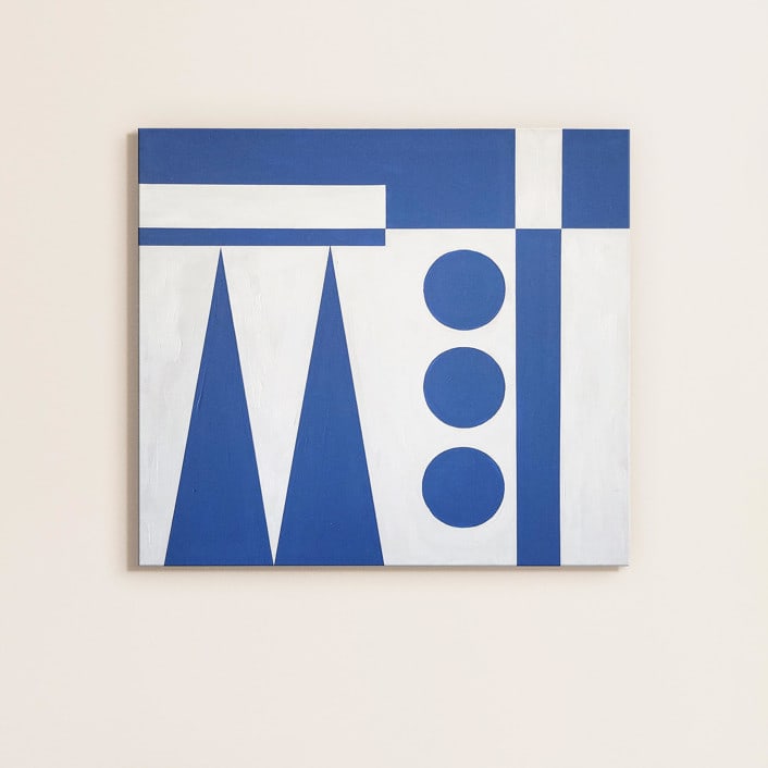 "#1982" - Original Painting in blue by Bryn Wears-Fitipaldi