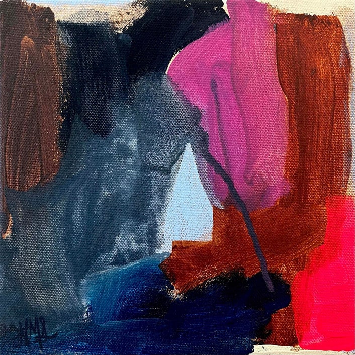 "Canyon Colors" - Original Painting in multicolor by Nicole Simms