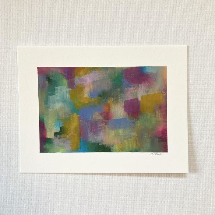 "Untitled 11" - Original Painting in purple by Amy Mullen