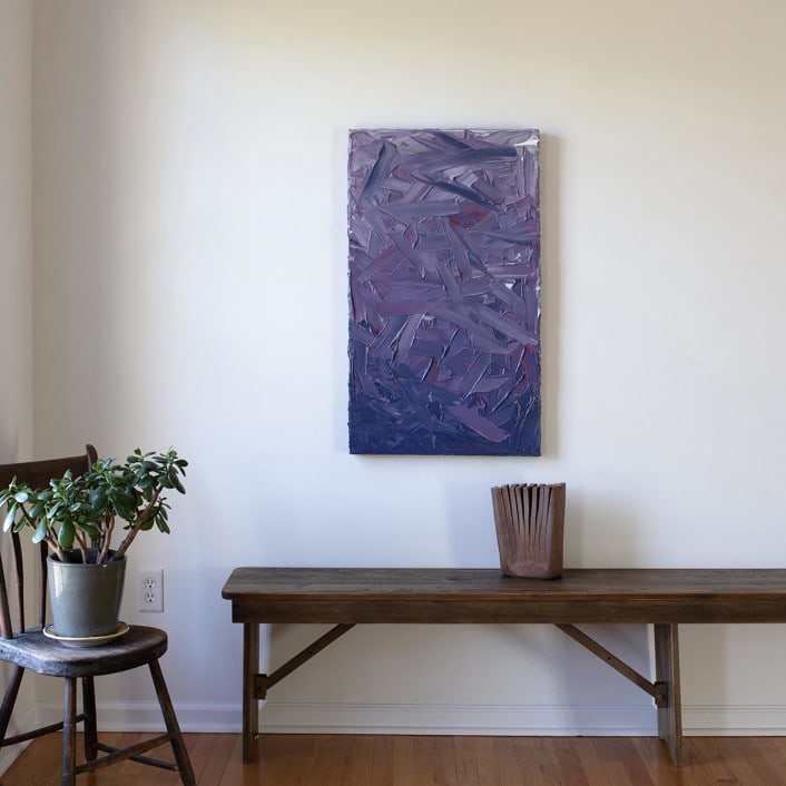 "Royal Whip" - Original Painting in purple by Teodora Guererra