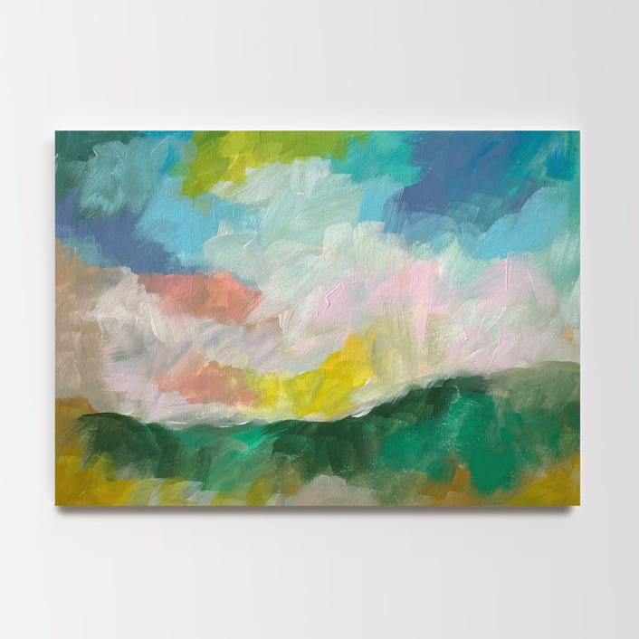 "Landscape #2" - Original Painting in multicolor by Amy Mullen