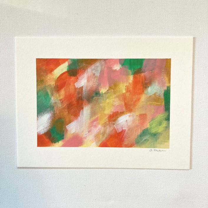 "Untitled 17" - Original Painting in red by Amy Mullen