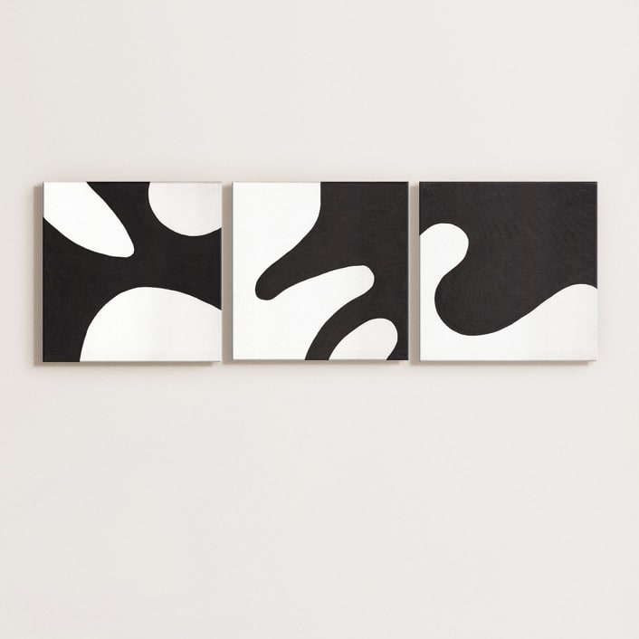 "Undulate" - Original Painting in black by Bryn Wears-Fitipaldi