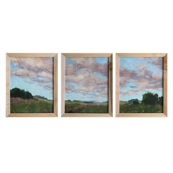 "Panorama" - Original Painting in green by Wendy Keller